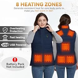 KOVNLO Womens Heated Vest, 5 in 1 Smart
