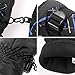 HUO ZAO Men Winter Snow Ski Gloves (Upgraded Black/Blue)
