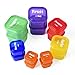21 Day LABELED Efficient Nutrition Portion Control Containers Kit (14-Piece) + COMPLETE GUIDE + 21 DAY PLANNER eBOOK + RECIPE eBOOK, BPA FREE Color Coded Meal Prep System for Diet and Weight Loss