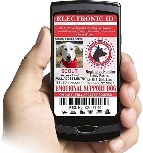 IDCards4U Electronic Service Animal Identification