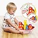 Vatos Baby Easter Egg Toy, Toddler Easter Basket for 1 2 3 4 5 Year Old Boys & Girls | Musical Easter Eggs with Colorful Changing Lights| Musical Easter Eggs for Babies