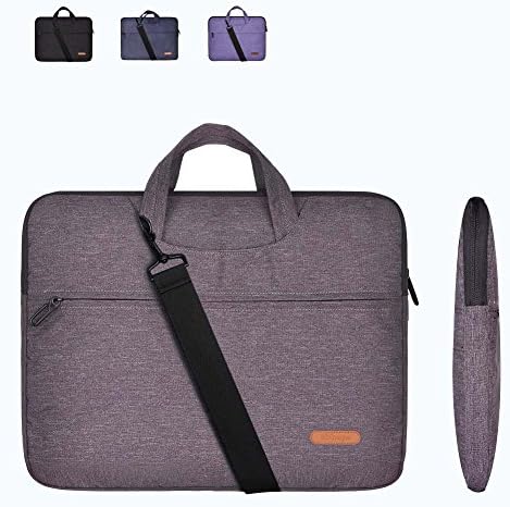 15 Inch Laptop Sleeve Bag Grey(Not Fade) with Handle and Shoulder Strap for MacBook Air/ Pro,Acer, Asus, Dell, Lenovo, HP, Samsung,Sony,Toshiba-Chromebook Notebook Carrying Case Tablet