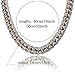 TOPGRILLZ 14mm/18mm 18K Gold Plated Iced Out CZ Lab Diamond Miami Mens Choker Cuban Link Chain for Women Necklace Hip Hop