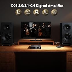 AIYIMA D03 Bluetooth 5.0 DAC Amplifier 150 Watt x 2