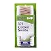 Cotton Swabs 100% Pure Cotton w/Wooden Stem,375 Double Cotton Tips (Pack of 6), Total 2250 Soft Cotton Swabs