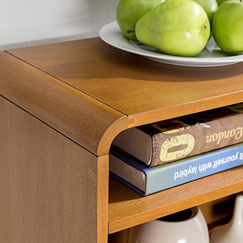 Furniture HotSpot Two Tone Credenza Sideboard Buffet Midcentury Buffet Table - Thumbnail 5