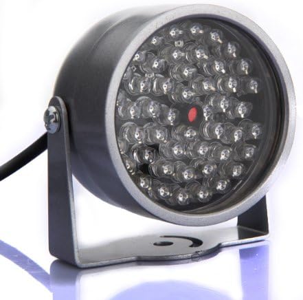 BW® 2X 48 LED IR Illuminator Lamp CCTV Infrared Security Camera Light Night Vision, Silver - Image 4