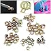 60pcs 7mm, 10mm, 11mm, 14mm, 16mm, 17mm Spring Clips Fuel Hose Line Water Air Tube Clamps Fasteners