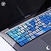 HDE Ultra Thin Silicone Rubber Keyboard Skin Cover for Macbook Pro Non Retina 13/15/17 (Blue Camo)