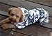 QIYUN.Z Casual Four Legs Black White Velvet Snow Deer Christmas Hoodie Dog Sweater Winter Warm Coat