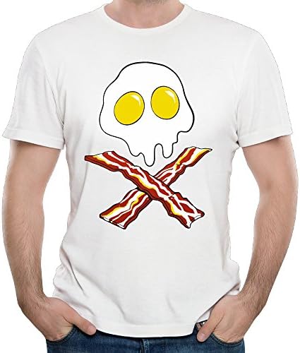 Bacon And Eggs Skull Mens' Short Sleeve T-shirt T Shirt XXL
