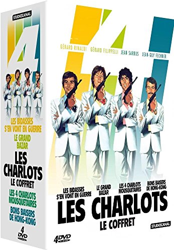 Coffret Les Charlots - Les Bidasses S'en Vont En Guerre + Le Grand Bazar + Les 4 Charlots Mousquetaires + Bons Baisers De Honk Kong - Pack
