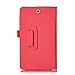 IVSO Acer Iconia ONE B1-770 Case, PU Leather Slim-Book Stand Cover Case-for Acer Iconia ONE B1-770 Tablet (Red)
