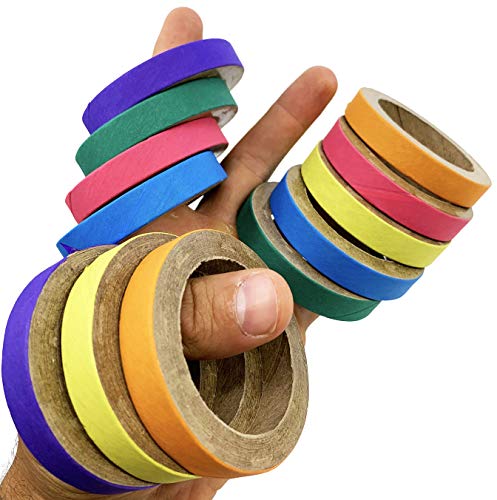 Bonka Bird Toys 2113 Pk 12 Chew Bagel Foot Talon Bird Toy 2.75 Inches