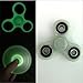 Yakalla Hot Lighting White Fidget Toy Abs Plastic, Edc Hand Spinner for Autism and Adhd Rotation Stress Relief Toys Glowing in The Dark (Fluorescence)