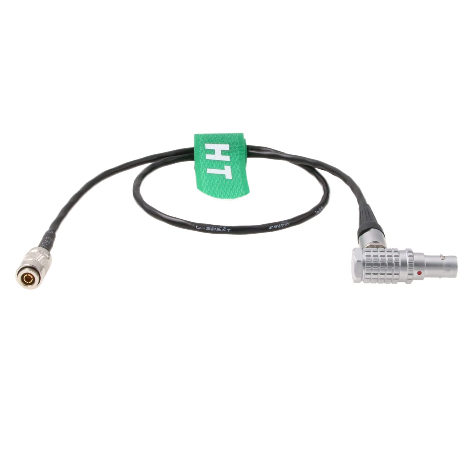 HangTon Timecode Cable UltraSync ONE DIN1.0/2.3 to 0B 5 Pin Right Angle for ARRI Alexa and RED Camera (DIN to 5pin angled)