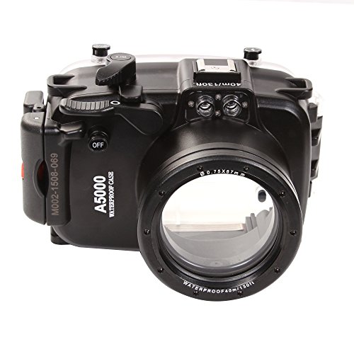 Fotga 40m 130ft Waterproof Underwater Diving Camera Housing Case for Sony A5000 with 16-50mm Lens Camera