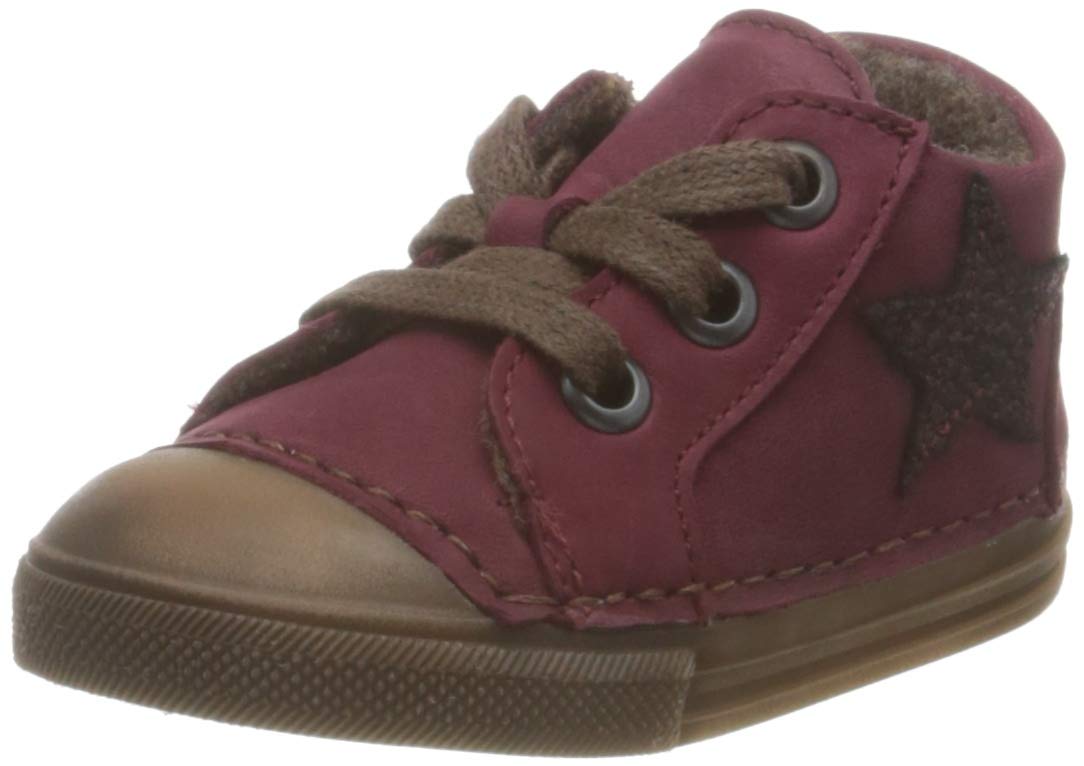 Däumling Baby_Girl's Kim-Barfuß Sneaker, Denver Wine, 4 UK Child