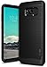 Ringke Onyx Compatible with Galaxy S8 Case Brushed Metal Design Flexible & Slim Dynamic Stroked Pattern Trim Fingerprint Resistant Cover for Samsung Galaxy S 8 (2017) - Black