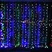 IMAGE Curtain Lights,9.8ft6.6ft 224 LED String Lights Fairy Curtain String Lights for Wedding Party Home Garden Indoor Outdoor Wall Backdrops Decorations Waterproof & UL Safety Standard-Multi Color