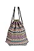 Farway Unisex Canvas Drawstring Bag Ethnic Knit Bohemia Backpack Shopping Sack Bags