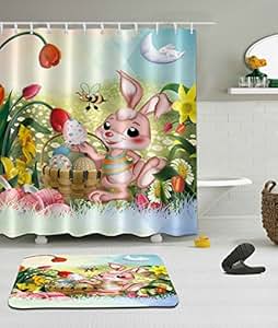 Amazon.com: LB Easter Day Waterproof Fabric Home Decor ...