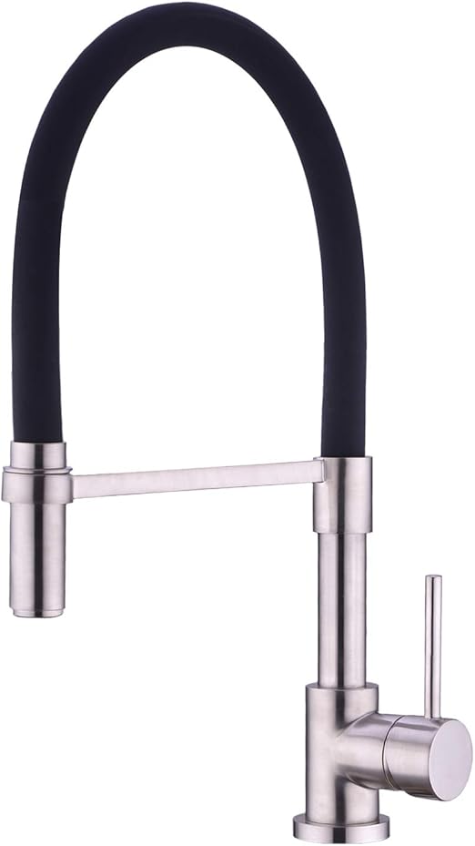 Wenken Kitchen Sink Faucet With Pull Down Spray Lead Free Solid