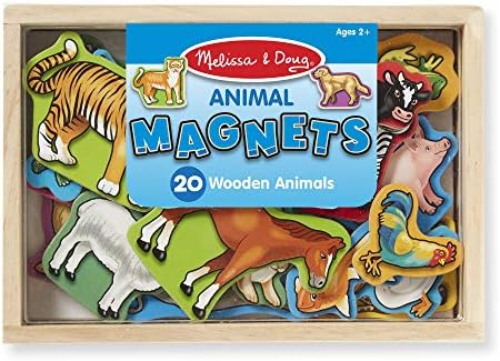 Melissa \u0026 Doug 20 Wooden Animal Magnets 
