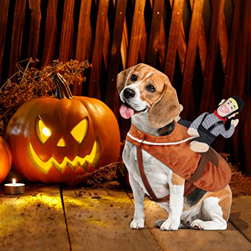 POPETPOP Dog Costume Horse Cowboy Rider Horse Riding Dog Costume