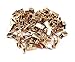 yueton 60pcs Metal Hook Clips Hanging Curtain Clip Hanger (Copper) 1-1/4inch Long