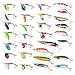 APG Lot 30pcs Colorful Metal Fishing Lures Minnow Poper Baits Tackle Crankbait Assorted Fish Hooks