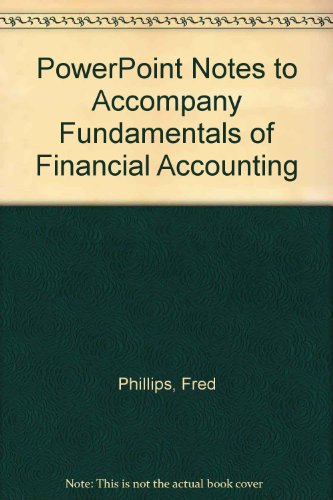 PowerPoint Notes to accompany Fundamentals of Financial Accounting
