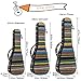 Jiuxun Ukulele Case Uke Bag - 21in 23inch 26inches Adjustable Heavy Duty Padded with Storage for Concert Soprano Tenor Ukelele (21in- Soprano, Bohemian)