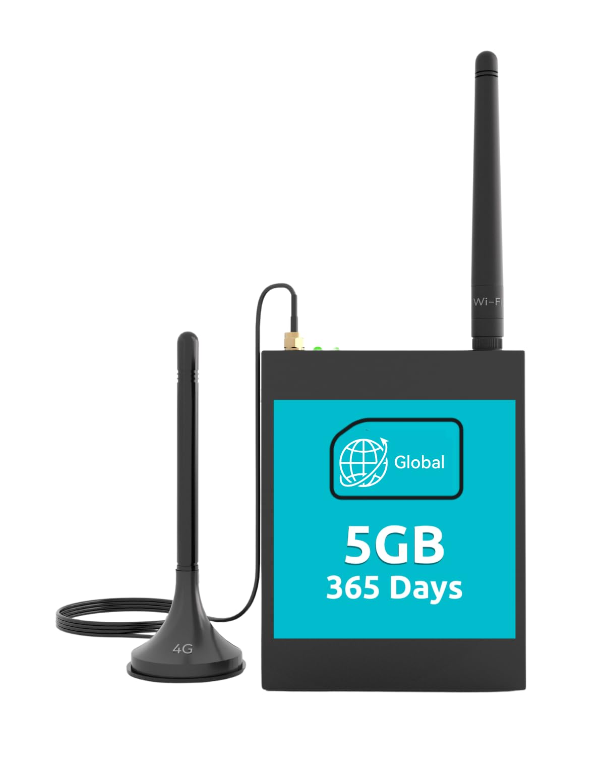 LINOVISION Industrial Global 4G LTE Cellular Router with Pre-Loaded Data Plan - 5GB 365 Days, Virtual SIM Router Supports Plug-n-Play, RS232/RS485, MQTT, Global Coverage and Pay as You Go