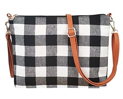 buffalo plaid crossbody