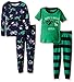 Carter's Little Boys' 4 Piece Slogan Tee PJ Set (Toddler/Kid)