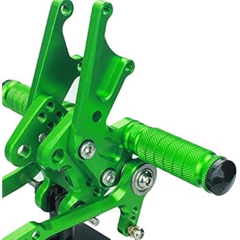 Krace Motorcycle Rearsets Foot Pegs Rear Set Footrests Brake Shift Pedals Fully Adjustable Foot Boards Fit For Kawasaki ZX14 ZZR1400 2006 2007 2008 2009 2010 2011