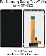 NB+ LCD Screen for Samsung Galaxy Tab A7 Lite 8.7" 2021 T220 Touch Digitizer view 5