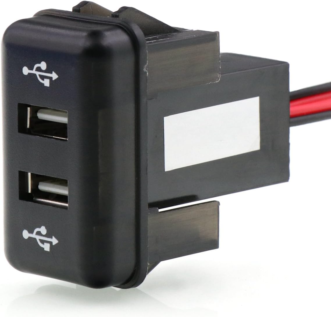 Timloon Dual USB Charger 5V 2.1A/2.1A Dual Car USB Power Socket for Smart phone Use for VOLVO FH FH12