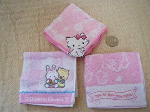 Amazon プチタオル チアリーチャム ニャニニュニェニョン チャーミーキティ 刺繍 アップリケ３枚で 正規サンリオ社製 ホビーグッツ ワッペン アップリケ 通販