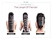 Rechoo Brazilian Virgin Remy Human Hair Extension Weave 3 Bundles 300g - Natural Black,12