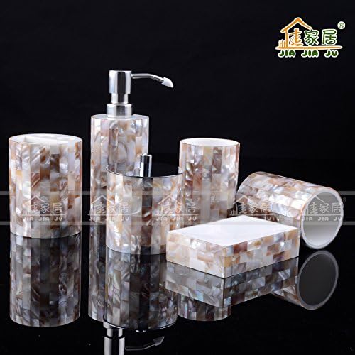 SBWYLT-Round six-piece resin shell color Bell set of six hotel bathroom-Bathroom suites bathroom