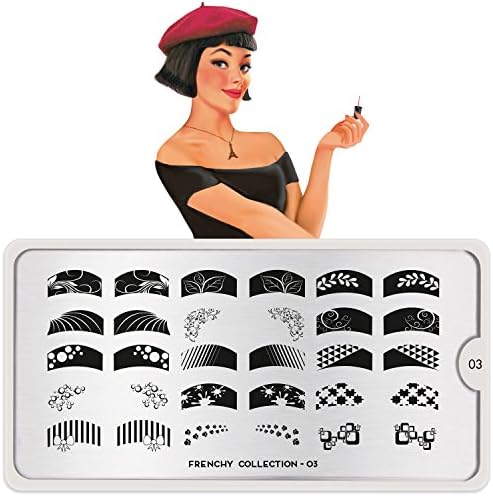 MoYou-London Nail Art Image Stamping Plate Frenchy Collection 03 Shipping within 24h US Stock