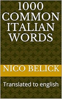 Livro 1000 Common Italian Words: Translated to english (Learning Language Livro 2)