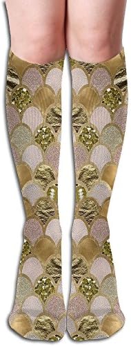 Unisex Casual Crew Socks Mermaid Scales Toe Socks Fashion Novelty Socks,Sports Performance Work Crew Socks For Woman