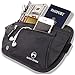 Alpine Rivers RFID Money Belt for Travel - Hidden Waist Pouch Passport Holder with RFID Card Sleeves, Slim and Adjustable Fit for Men and Women