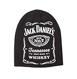Jack Daniels Beanie Hat Cap Old No 7 Classic Logo Official Mens Black