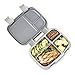 Bentgo Fresh (Gray) – Leak-Proof & Versatile 4-Compartment Bento-Style Lunch Box – Ideal for Portion-Control and Balanced Eating On-The-Go – BPA-Free and Food-Safe Materials