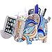 HomRing Cell Phone Stand, Colorful Tailed Elephant Pencil Holder Remote Control Container Desk Bracket Storage, Compatible with Phone and Tablet, Desk Decoration Organizer