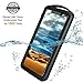 iPhone X Waterproof Case, iPhone XS Waterproof Case, Temdan SUPREME Series Shockproof Waterproof Rugged Case with Caranbiner Built in Screen Protector Waterproof Case for iPhone X/XS(Black)